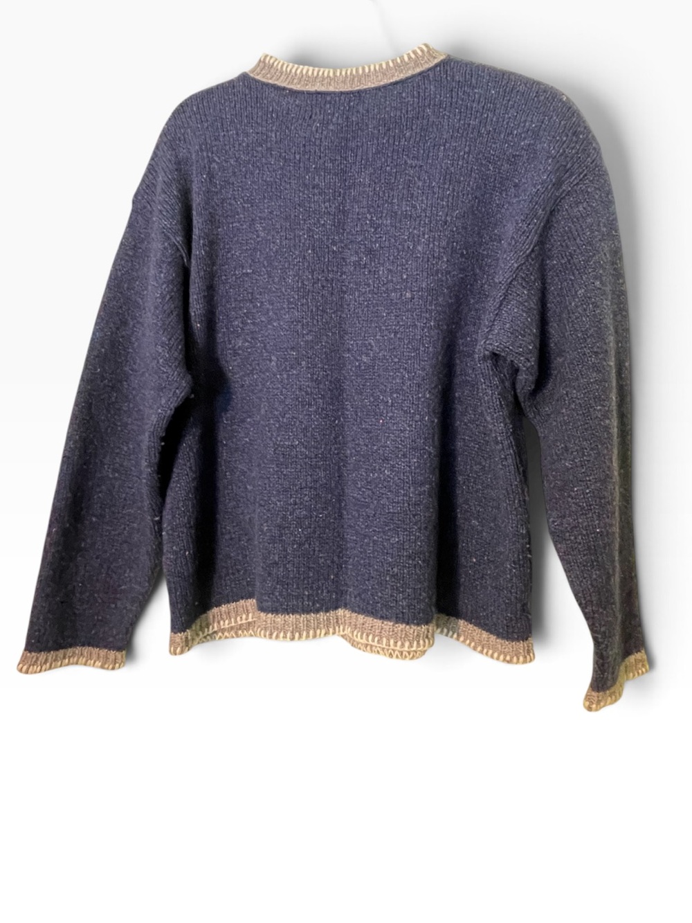 Alps Vintage wool blend crewneck sweater in blue. Size medium. GUC made in USA - Picture 2 of 5